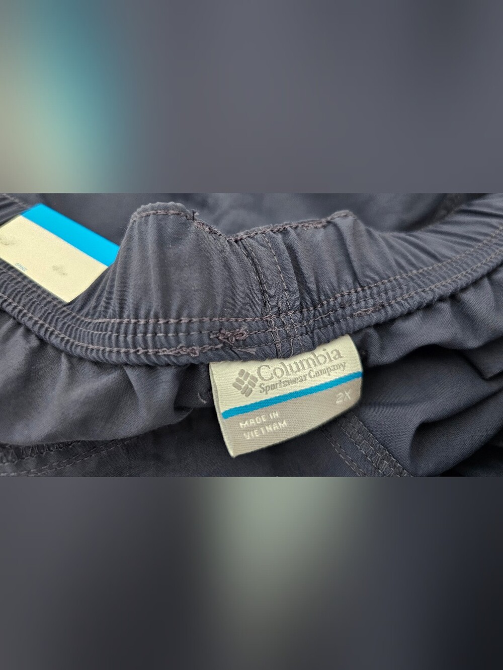 NWT! Belted Columbia Sandy River Cargo Shorts 2X Womens NWT Blue Or Khaki - Picture 6 of 15